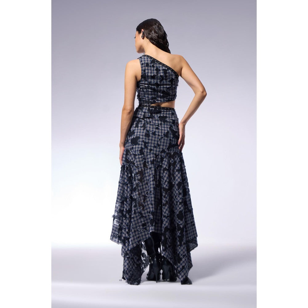 CILVR Deconstructed Printed Maxi Dress