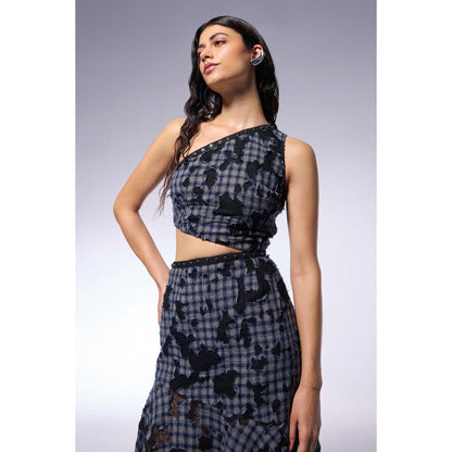 CILVR Deconstructed Printed Maxi Dress