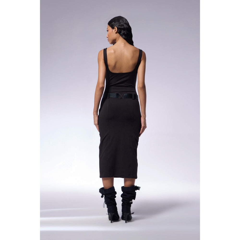 CILVR Athleisure Belted Jersey Dress