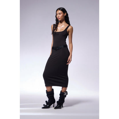 CILVR Athleisure Belted Jersey Dress