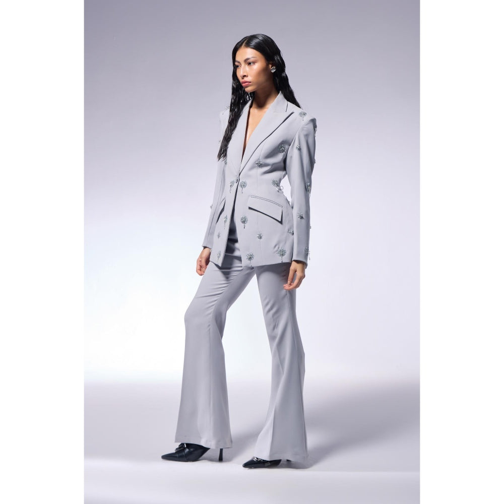 CILVR Cosmos Ash Grey Blazer and Pant (Set of 2)