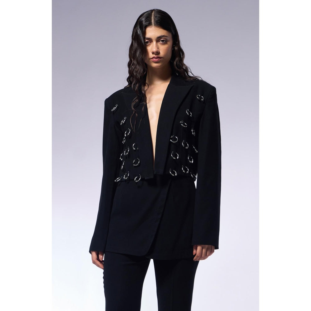 CILVR Midnight Septum Blazer and Pant (Set of 2)