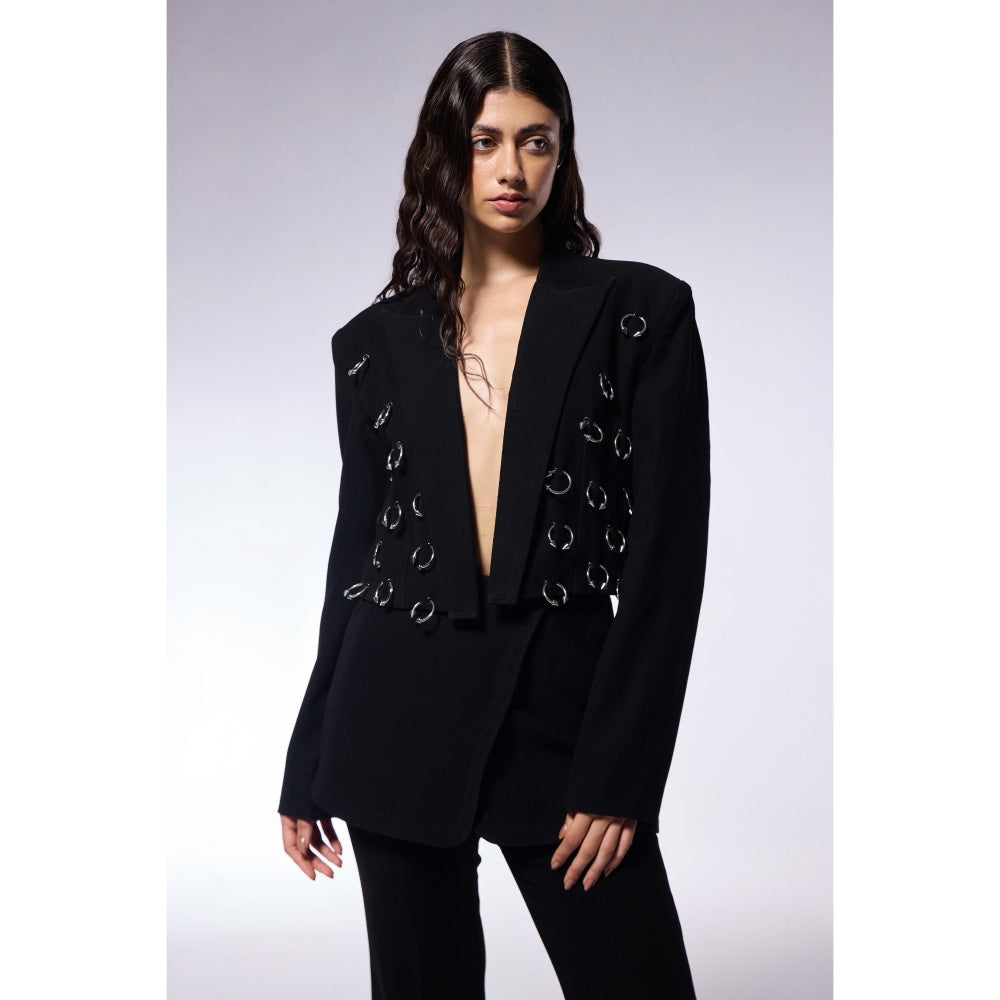 CILVR Midnight Septum Blazer and Pant (Set of 2)