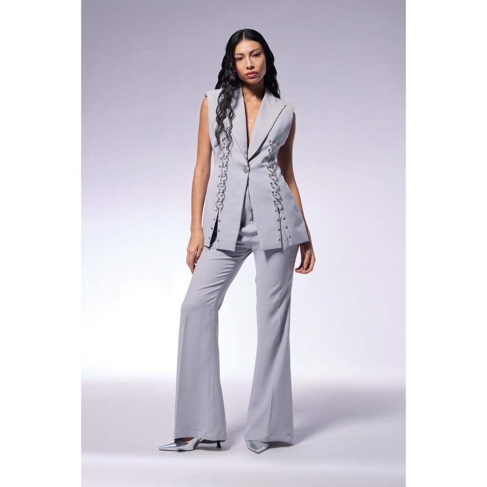 CILVR Metal Septum Tailored Blazer and Pant (Set of 2)