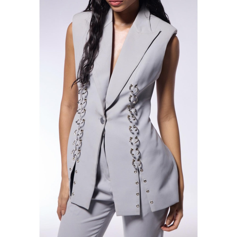 CILVR Metal Septum Tailored Blazer and Pant (Set of 2)