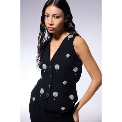 CILVR Cosmos Midnight Waistcoat and Pant (Set of 2)