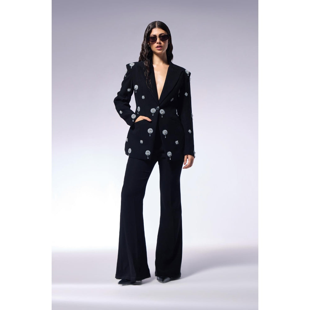 CILVR Cosmos Midnight Black Blazer and Pant (Set of 2)