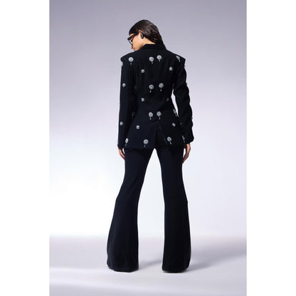 CILVR Cosmos Midnight Black Blazer and Pant (Set of 2)