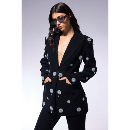 CILVR Cosmos Midnight Black Blazer and Pant (Set of 2)