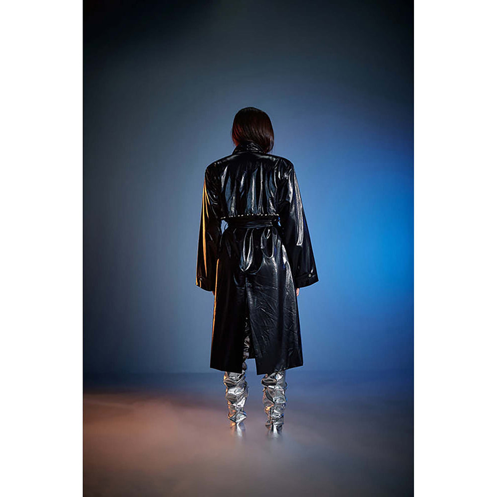 CILVR Liquid Leather Trench Coat
