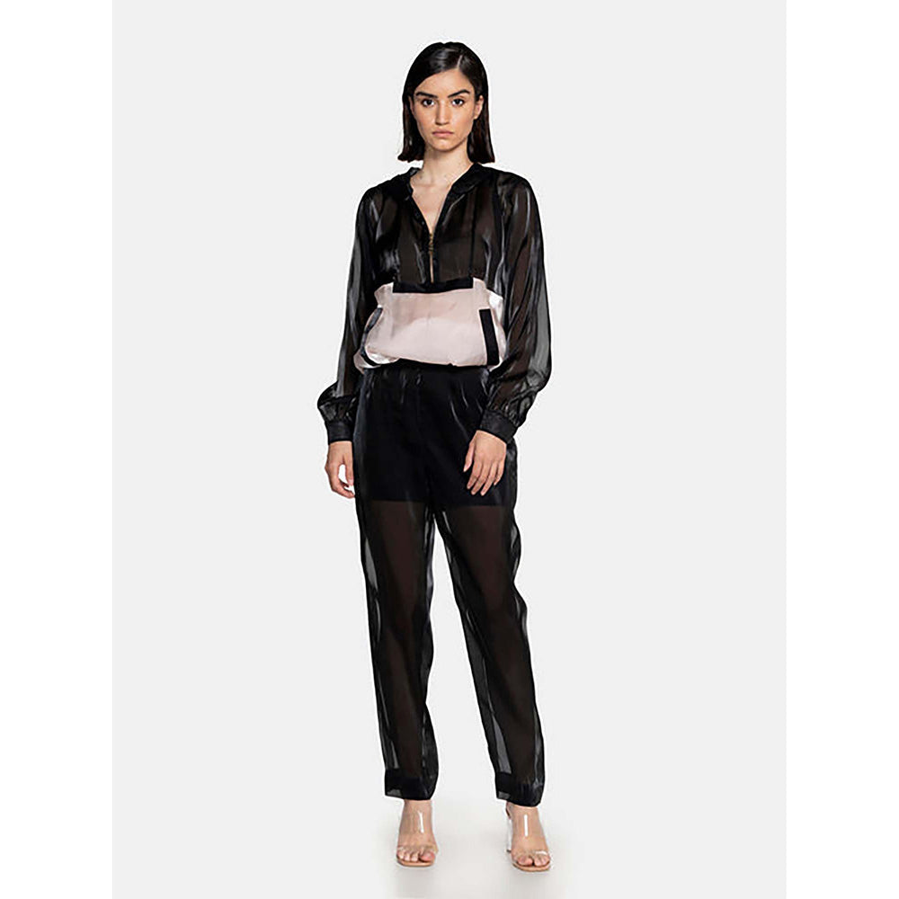 CILVR Fluid Organza Black Co-Ord