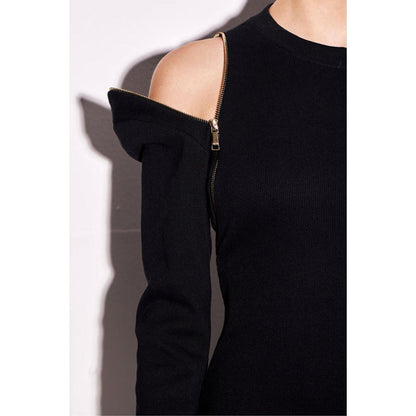 CILVR Black Zip V2 Mini Dress