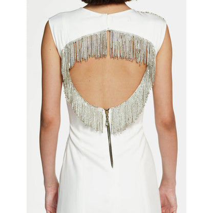 CILVR Silver Rhinestone Mini Dress