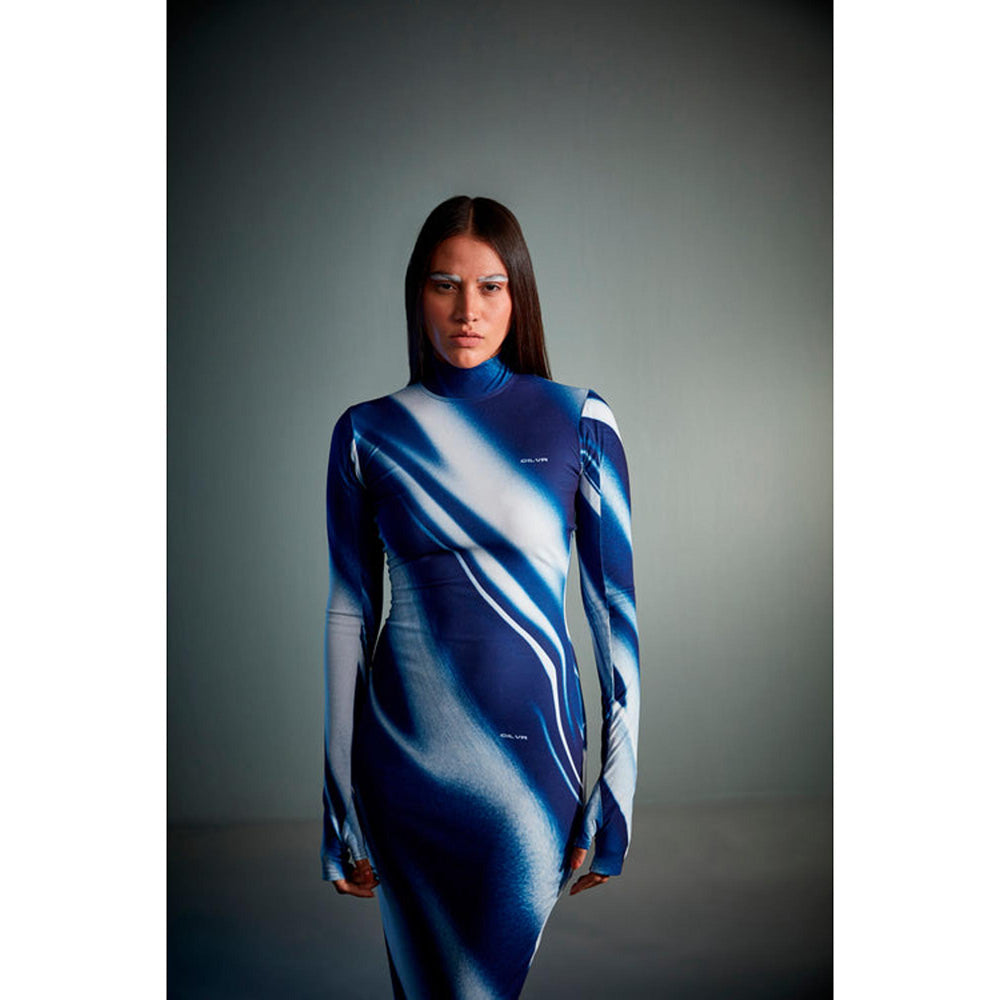 CILVR Sublimation Print Bodycon Midi Dress