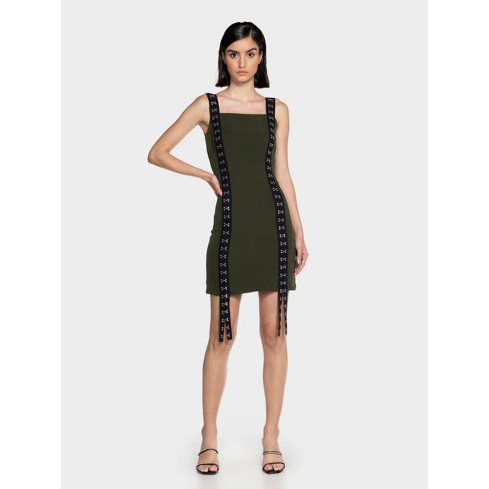 CILVR Utility Olive Mini Dress