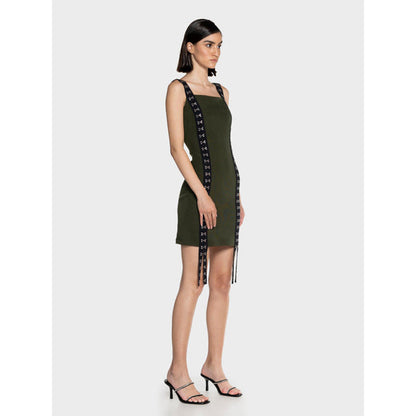 CILVR Utility Olive Mini Dress