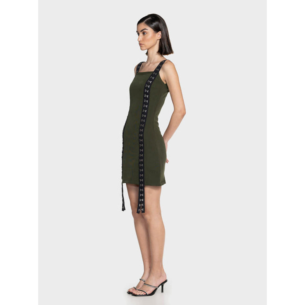 CILVR Utility Olive Mini Dress