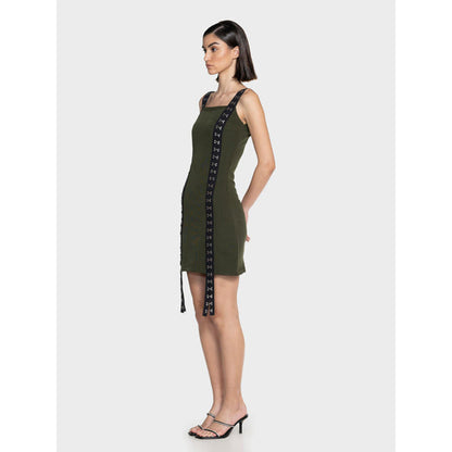 CILVR Utility Olive Mini Dress