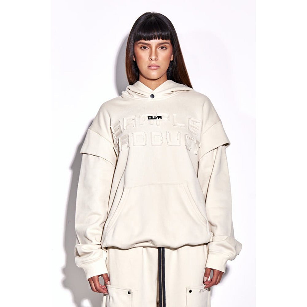 CILVR Women Cream Sample Hoodie