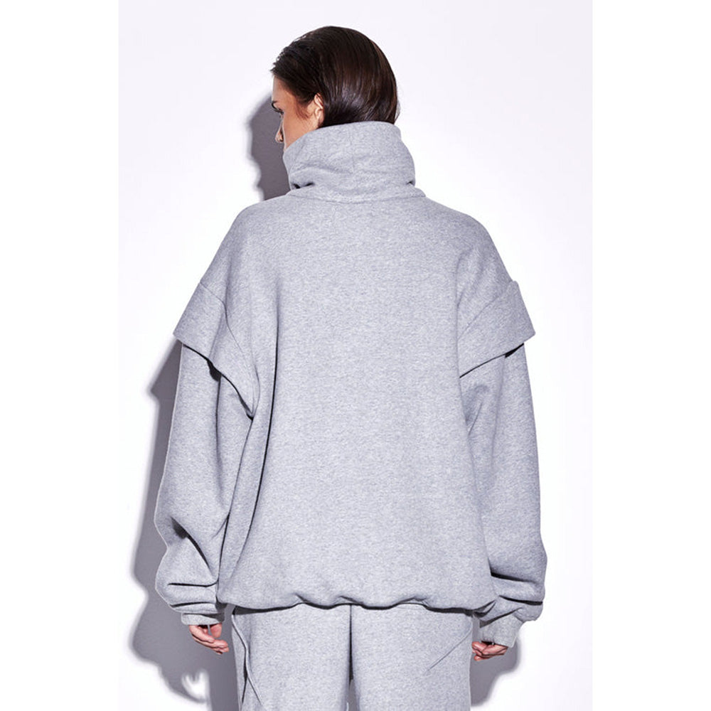 CILVR Pale Smoke Turtleneck Sweatshirt