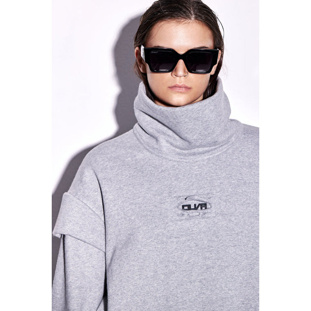 CILVR Pale Smoke Turtleneck Sweatshirt