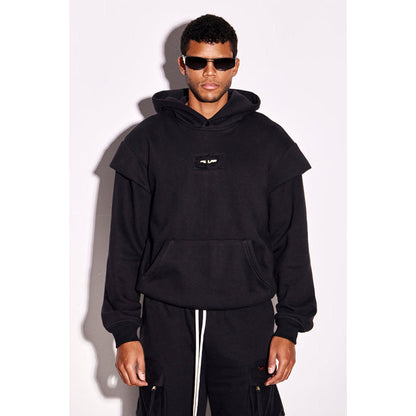 CILVR Men Black Grease Hoodie