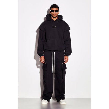 CILVR Men Black Grease Hoodie
