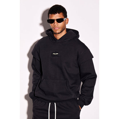 CILVR Men Black Grease Hoodie