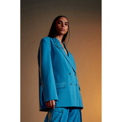CILVR Oversized Blue Blazer