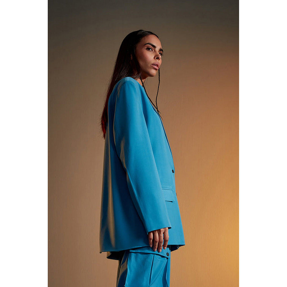 CILVR Oversized Blue Blazer