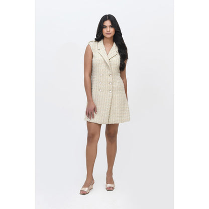 Contemponari Beige Keys To 1411 Dress