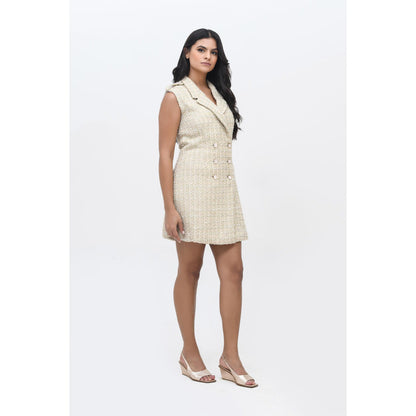 Contemponari Beige Keys To 1411 Dress
