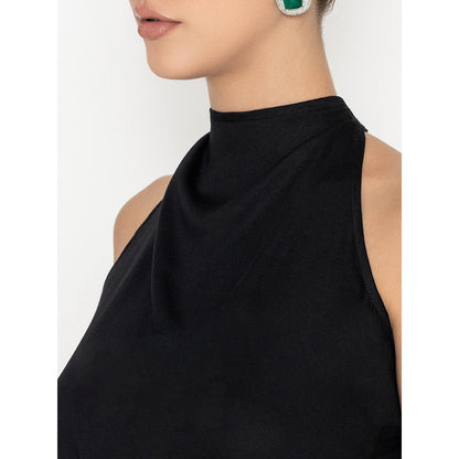 Contemponari Black Mustang Solid Gown