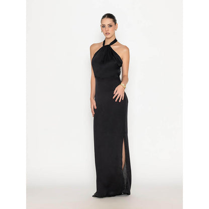 Contemponari Black Studio 54 Solid Gown