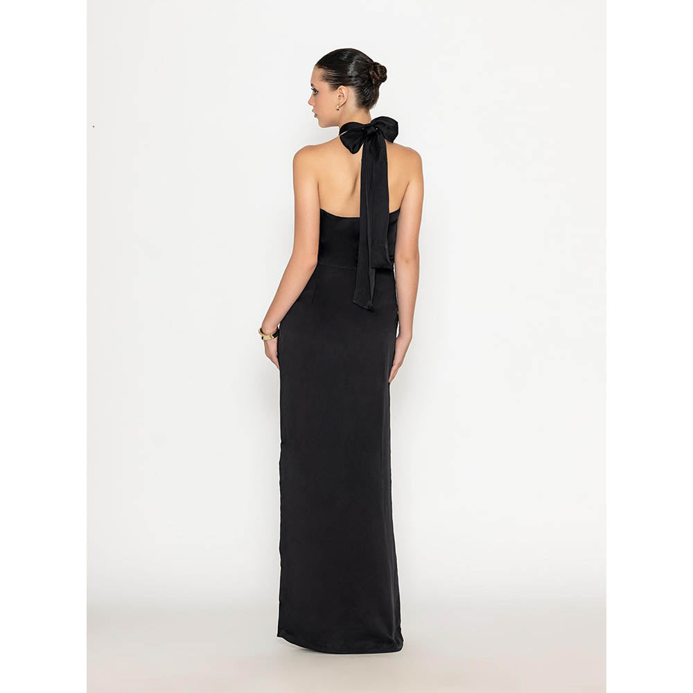 Contemponari Black Studio 54 Solid Gown
