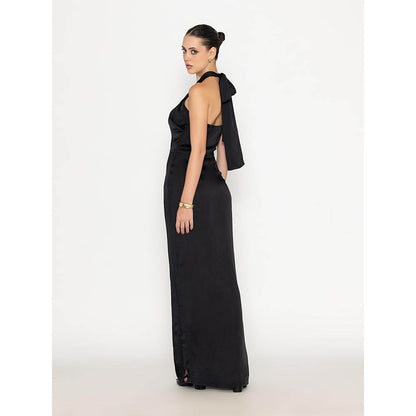 Contemponari Black Studio 54 Solid Gown
