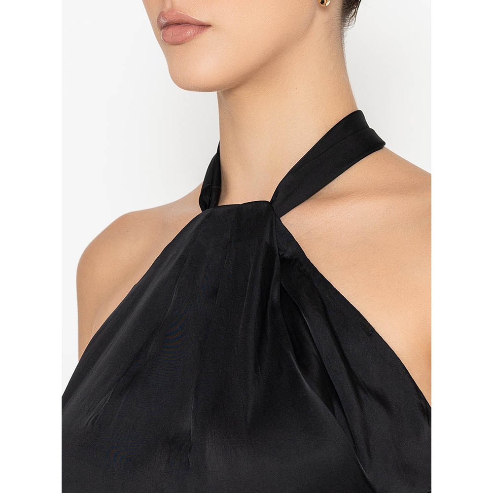 Contemponari Black Studio 54 Solid Gown