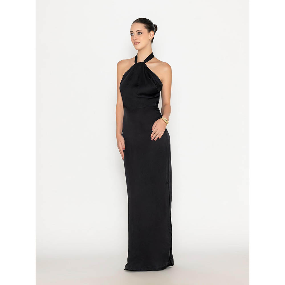 Contemponari Black Studio 54 Solid Gown