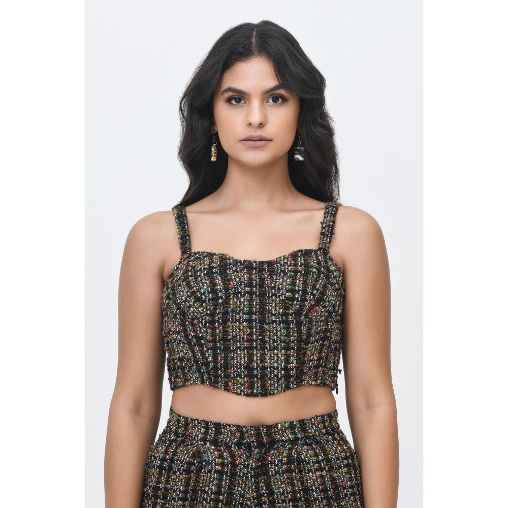 Contemponari Black Girls On Wheels Textured Co-Ord
