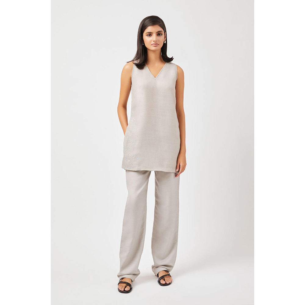Contemponari Diya Grey Kurta with Pant