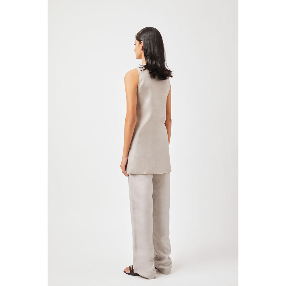 Contemponari Diya Grey Kurta with Pant