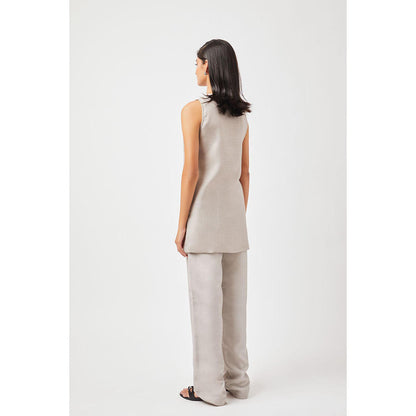 Contemponari Diya Grey Kurta with Pant
