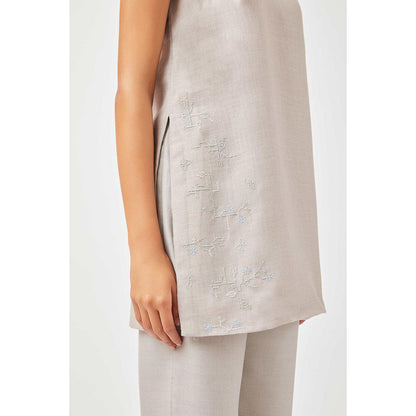 Contemponari Diya Grey Kurta with Pant