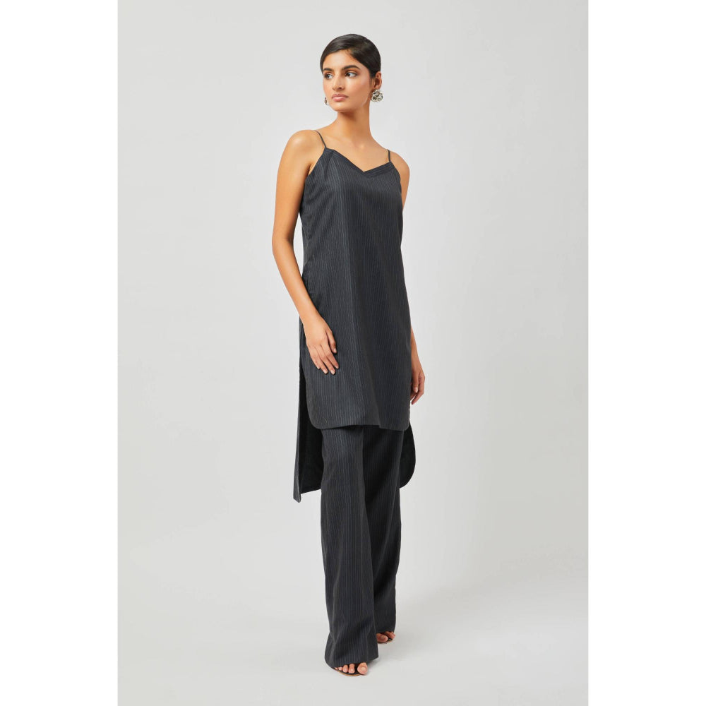 Contemponari Alexandria Black Kurta with Palazzo