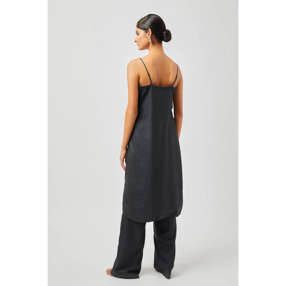 Contemponari Alexandria Black Kurta with Palazzo