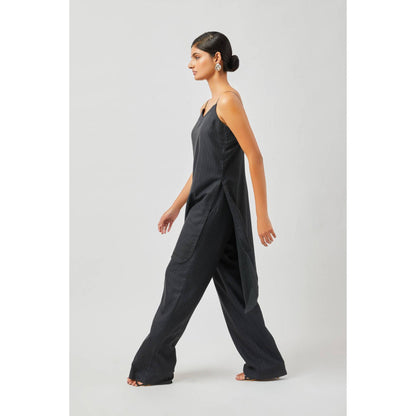 Contemponari Alexandria Black Kurta with Palazzo