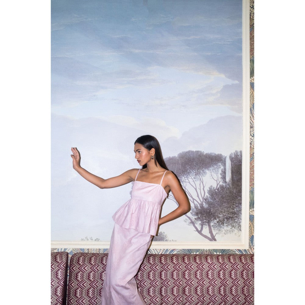 Contemponari Peccato Dolce Purple Co-Ord (Set of 2)