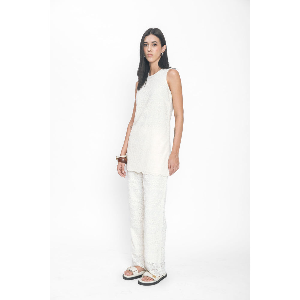Contemponari Luna White Co-Ord (Set of 2)