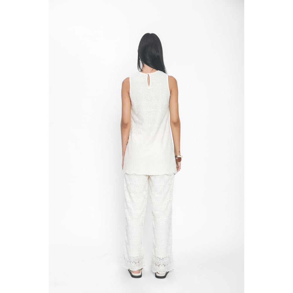 Contemponari Luna White Co-Ord (Set of 2)