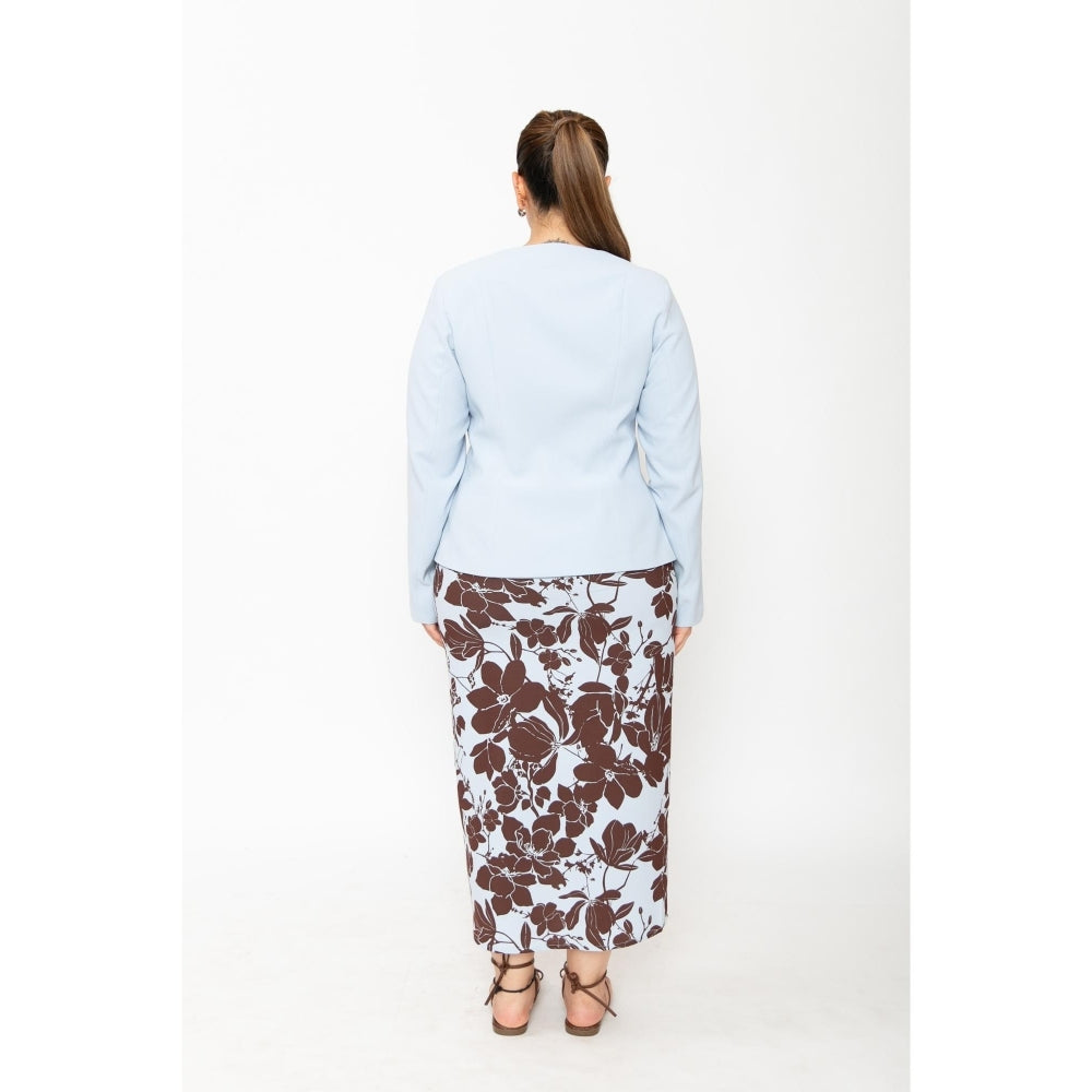 Contemponari Blue Nothing Hill Top with Biscotti Skirt